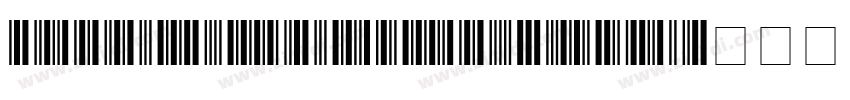 Free 3 of 9 Regular字体转换